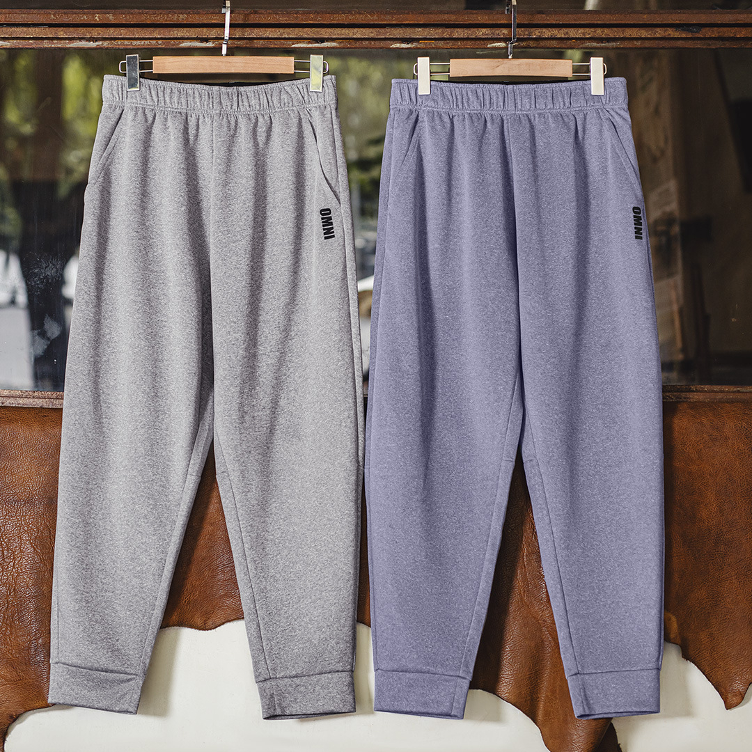 美式休閒Easypants灰色衛褲空氣層直筒束腳運動褲子男秋