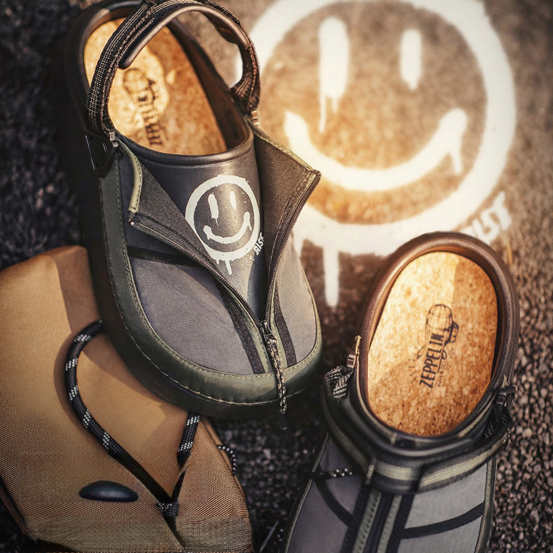 齊柏林飛艇2026新款半拖鞋厚底增高男款包頭涼拖鞋外穿廚師鞋