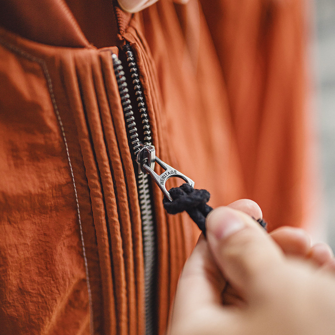 美式明線轟炸機夾克bomber飛行員外套薄款紅色棒球服男春