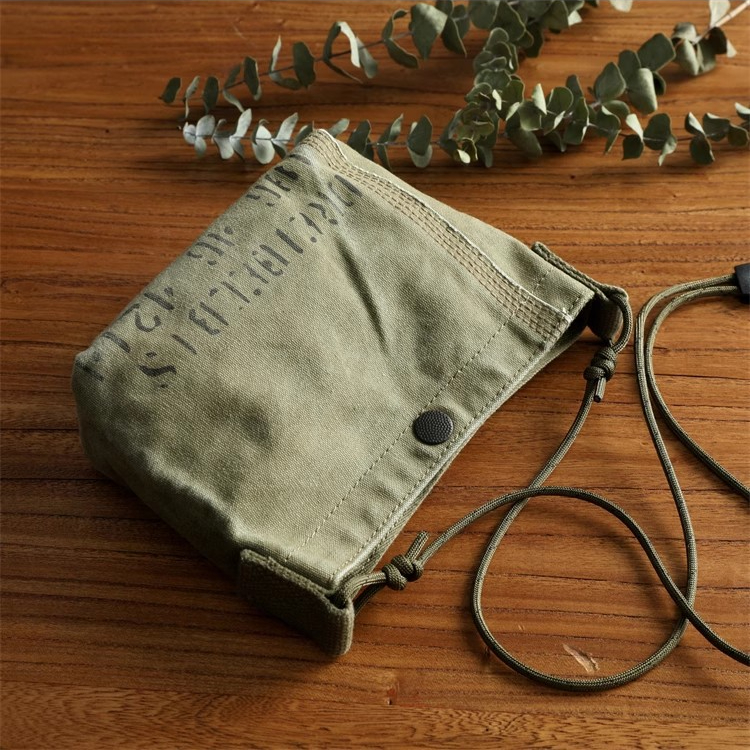 重工水洗做舊復古軍包男女斜挎包休閒百搭單肩包時尚潮流帆布包