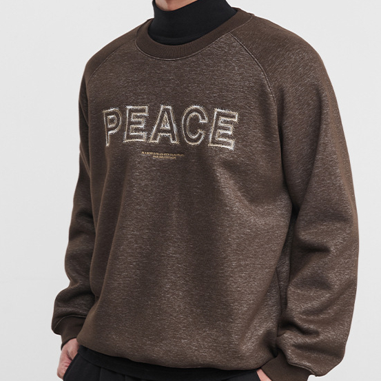 雲錦美式重磅衛衣男秋冬季新款復古重工刺繡打底衫上衣潮