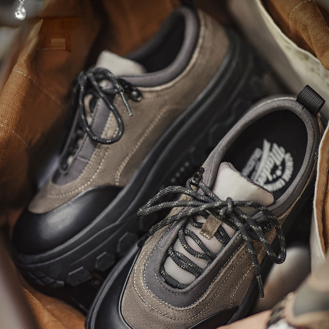 復古山系鞋冬季新款男士厚底百搭潮鞋增高軟底小衆運動休閒鞋