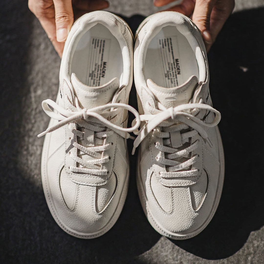 2026春季新款百搭經典小白鞋厚底德訓鞋男款潮流復古休閒板鞋