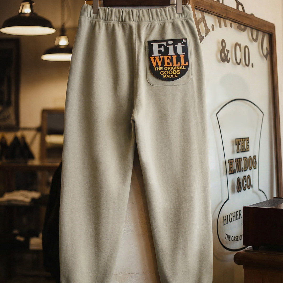 美式復古拼接撞色束腳衛褲鬆緊腰運動休閒長褲子男款春