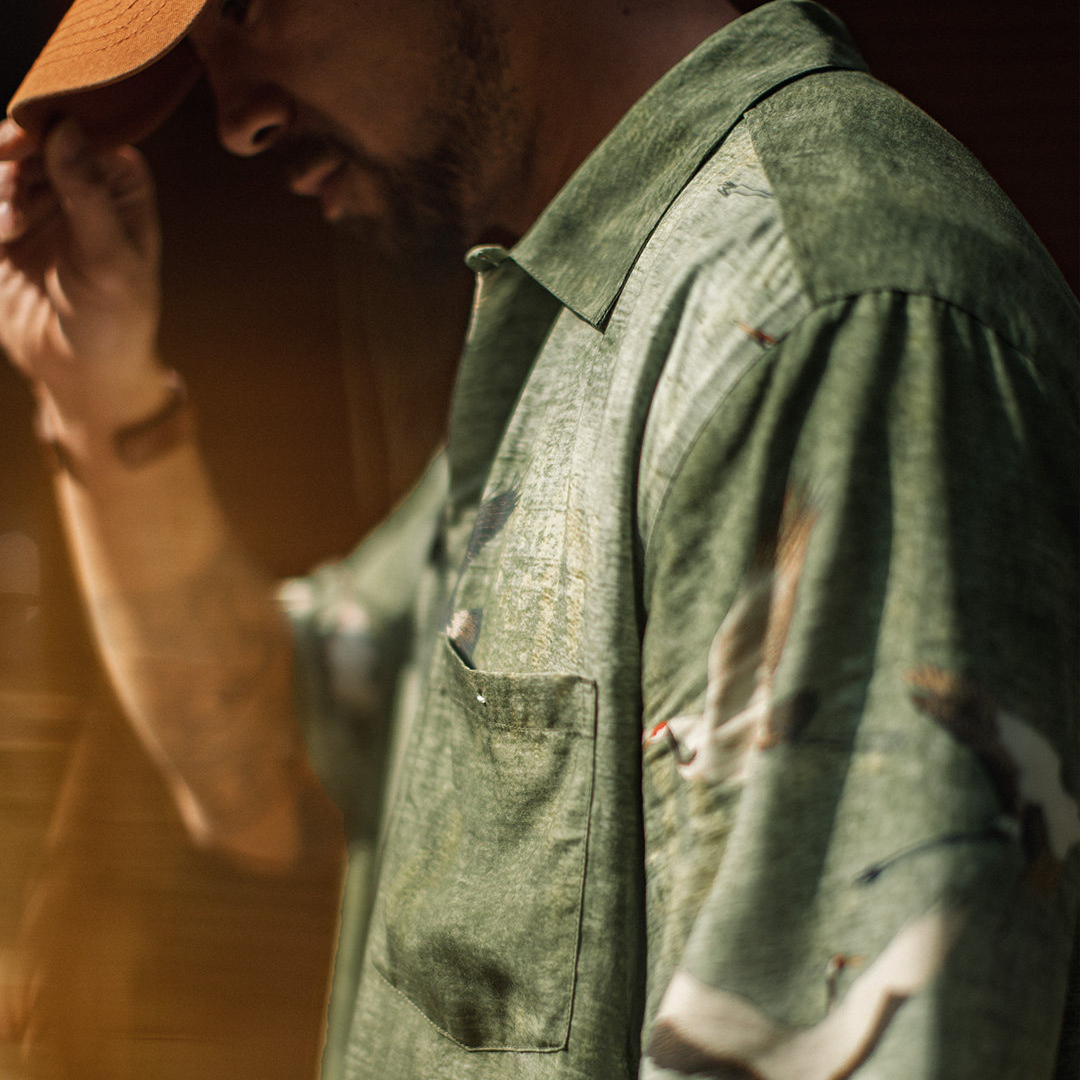 美式萊賽爾襯衫短袖薄款胖寬鬆型高級感痞帥風襯衣男士夏