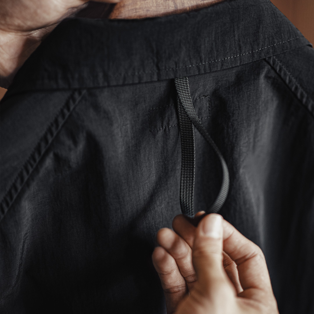 美式黑色巴爾瑪肯風衣翻領中長款日系通勤大衣外套男秋