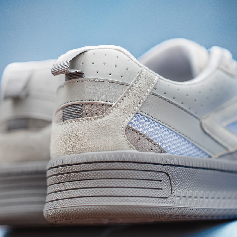 海鹽藍厚底板鞋男春夏透氣網面拼接少年感Cleanfit運動休閒鞋