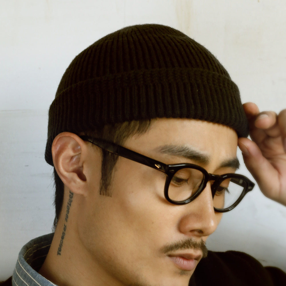 二戰海軍冷帽男冬天羊毛針織帽女毛線帽瓜皮帽WATCH CAP