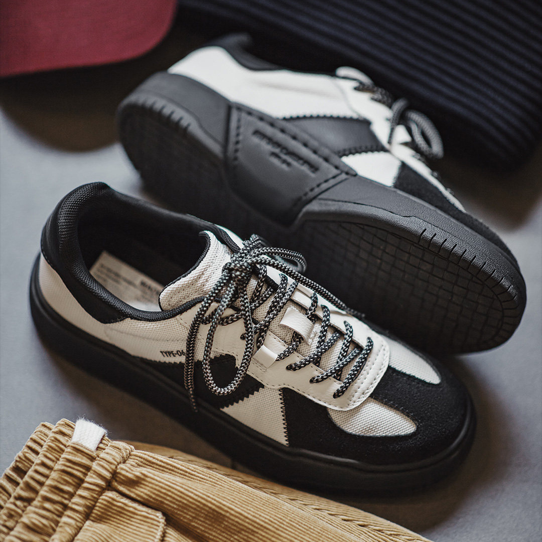 熊貓德訓鞋2026冬季新款復古厚底增高休閒阿甘鞋男士通勤板鞋