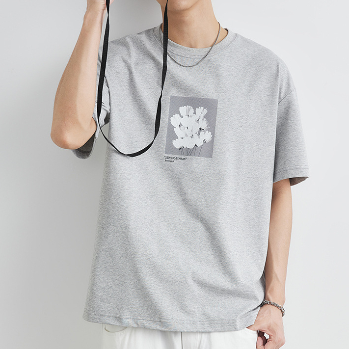 潮流印花冰感索羅娜短袖t恤男夏季2025新款防曬速幹體恤