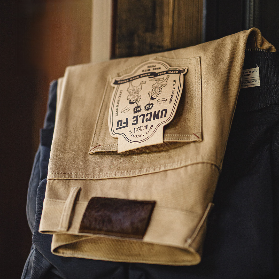 美式復古西部牛仔褲卡其棕色直筒黃石赤耳原牛休閒褲男秋