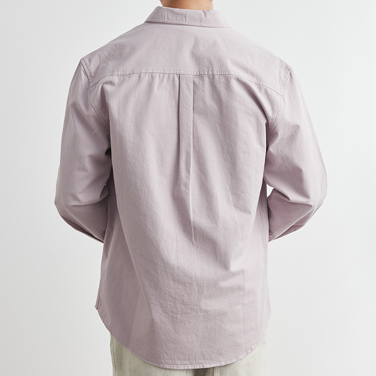 純棉工裝長袖襯衫男款春秋季2025新款寬鬆日系襯衣上衣潮