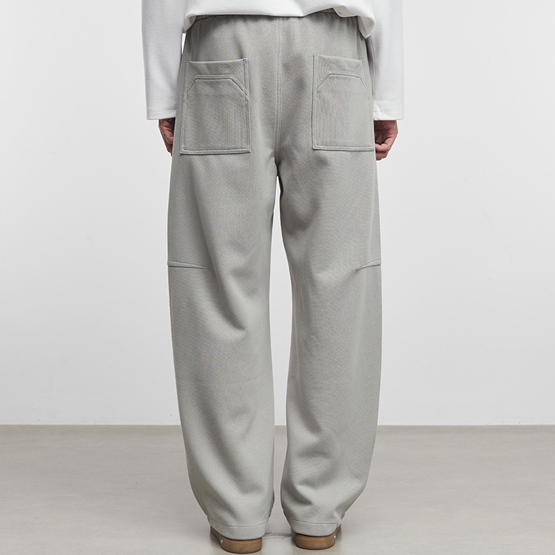 素律闊腿休閒褲子男春秋季2025新款寬鬆直筒彎刀長褲潮牌