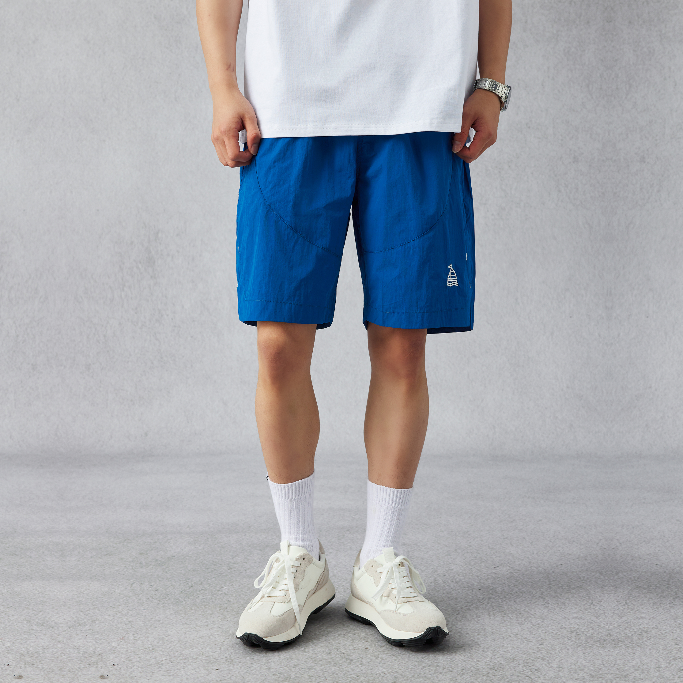 美式潮牌戶外工裝速乾運動短褲男夏季寬鬆休閒直筒五分褲