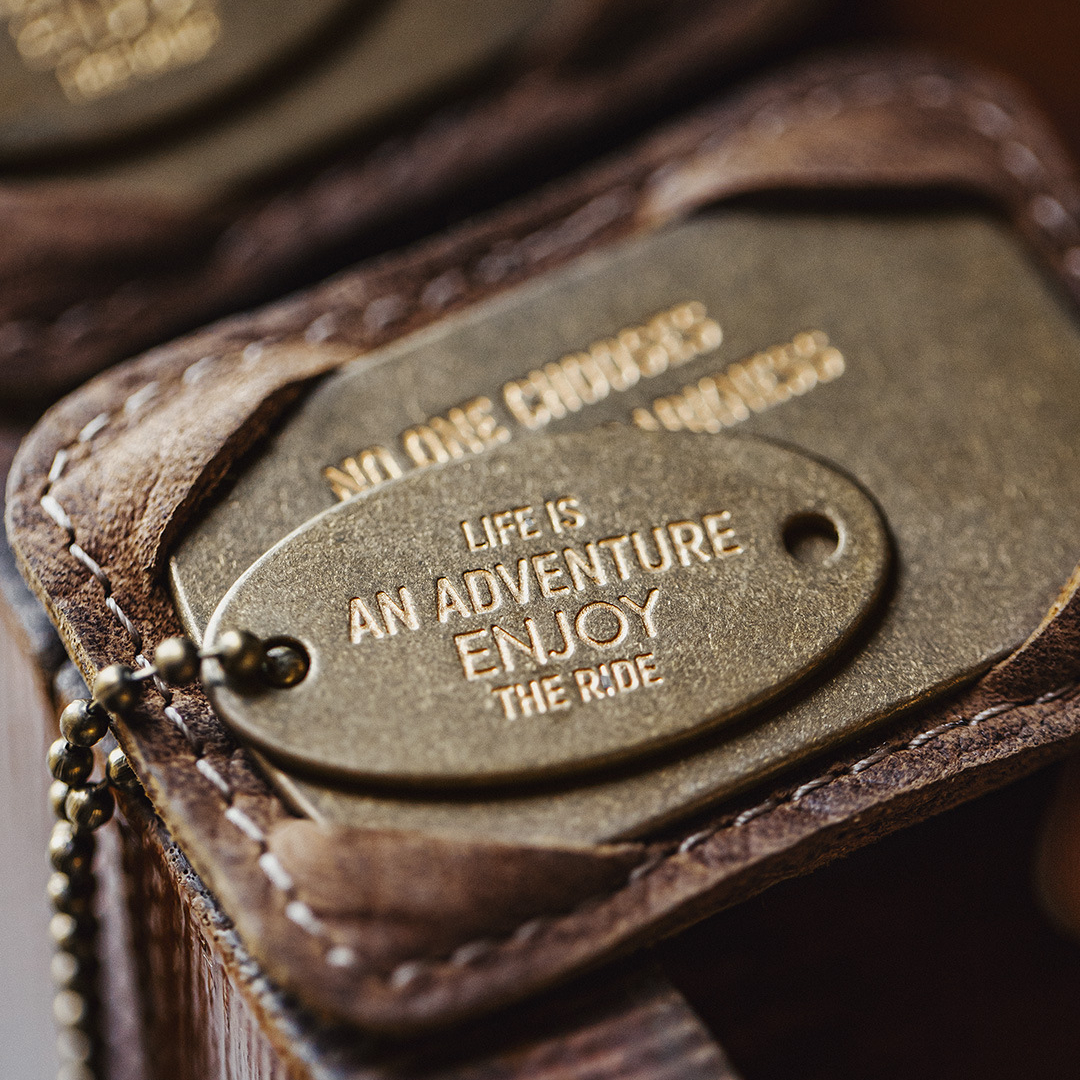 美式復古M41黃銅字母軍牌吊墜項鍊做舊兵男掛件痞帥