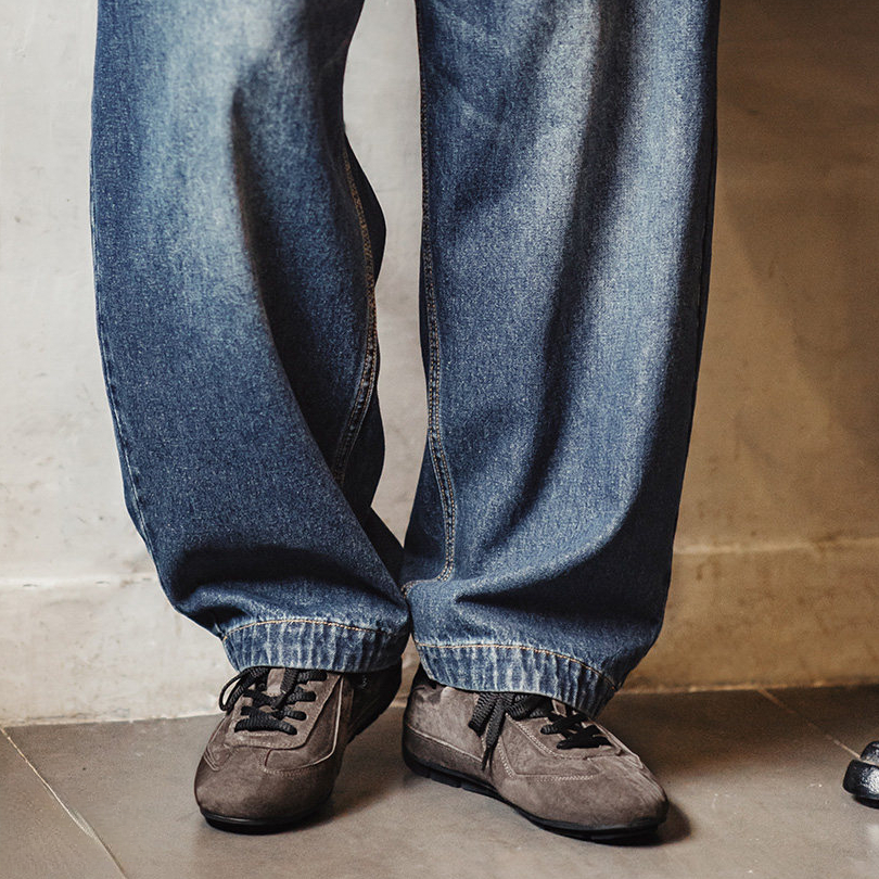 2026新款復古棕咖色德訓鞋男士小衆運動休閒美拉德系真皮板鞋