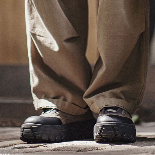 復古山系鞋冬季新款男士厚底百搭潮鞋增高軟底小衆運動休閒鞋