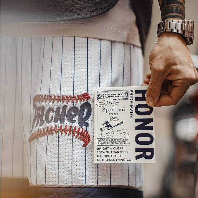 美式復古透氣籃球網眼短褲訓練寬鬆刺繡棒球五分褲男夏