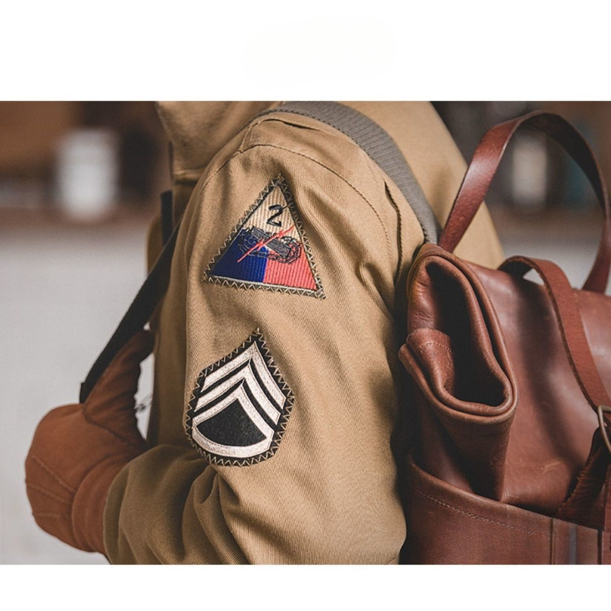 復古vintage狂怒坦克服經典復刻秋冬軍事風土黃色棉衣男