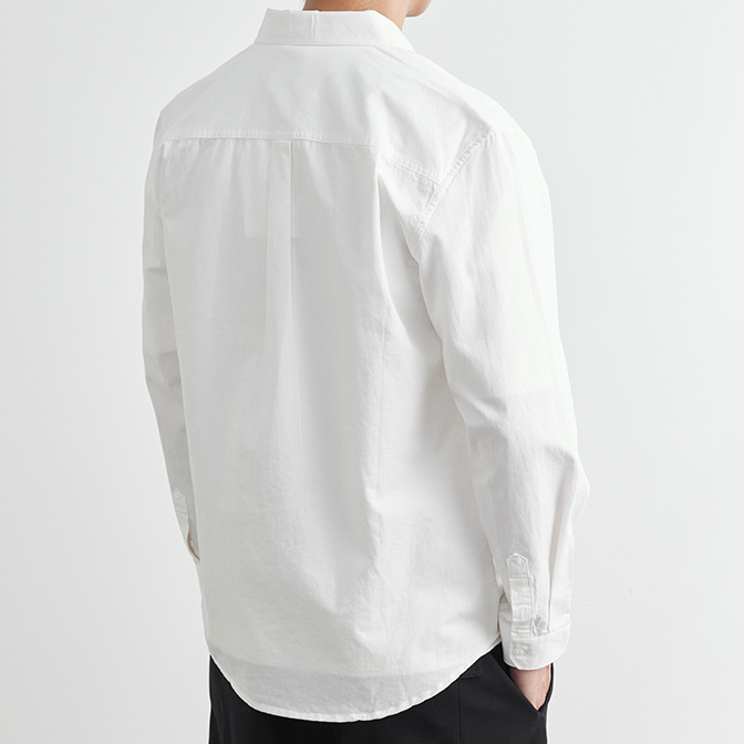 純棉工裝長袖襯衫男款春秋季2025新款寬鬆日系襯衣上衣潮