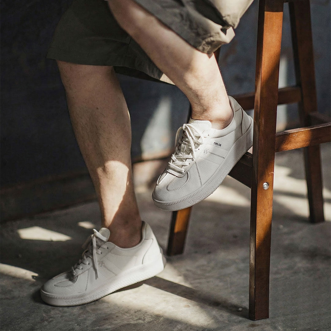 2026春季新款百搭經典小白鞋厚底德訓鞋男款潮流復古休閒板鞋