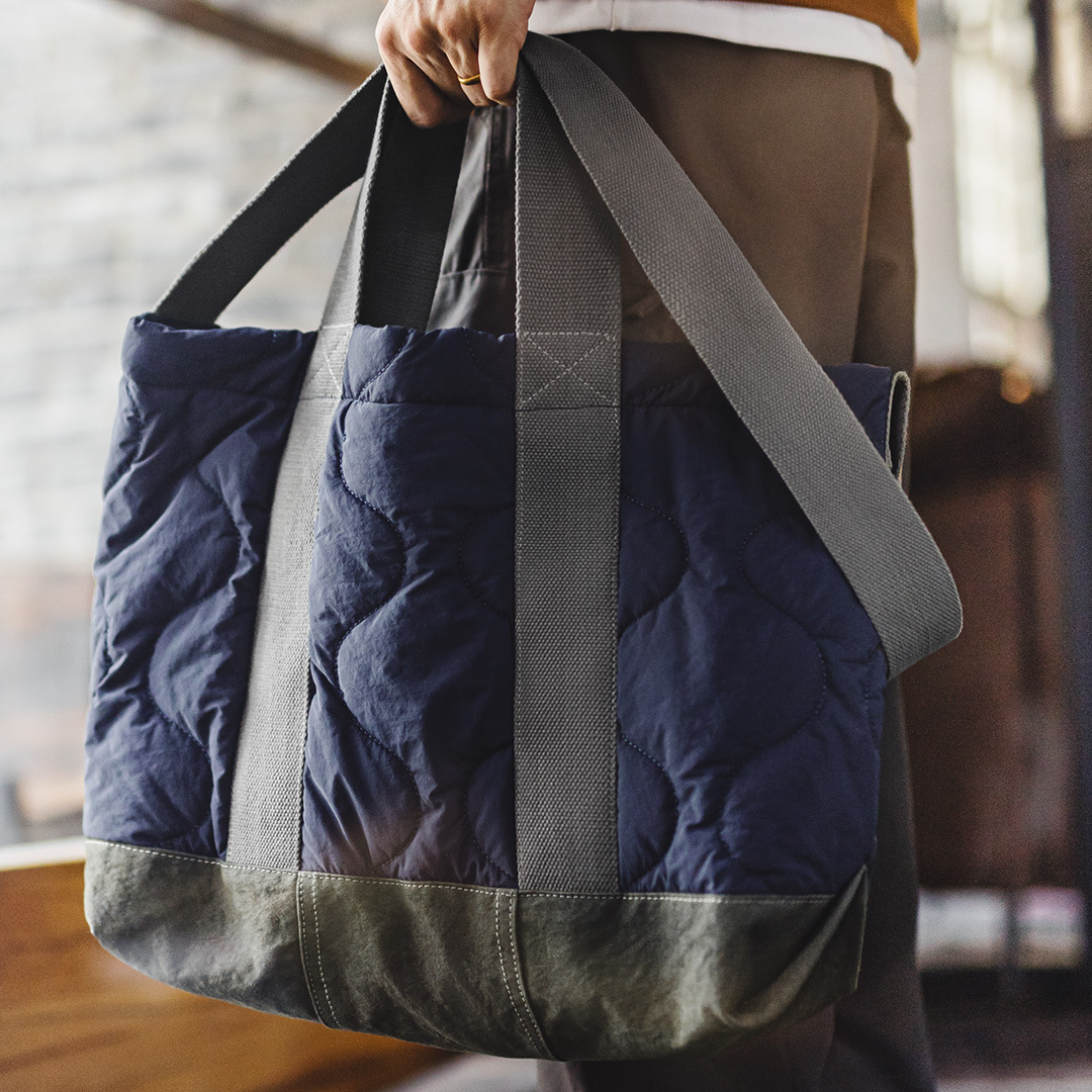 美式M65大容量內膽托特包電腦包通勤單肩包百搭手提包男