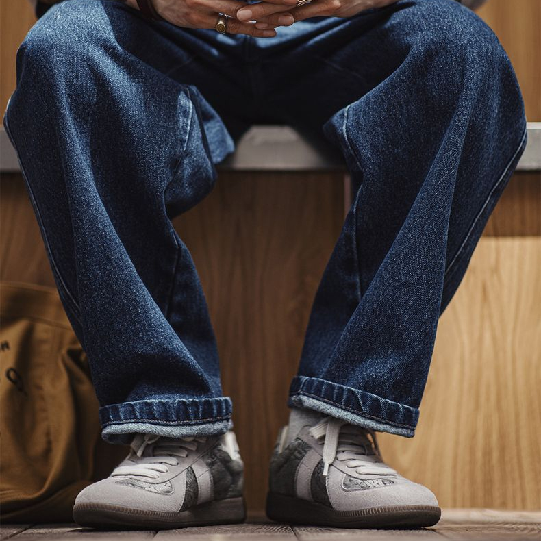 2025夏季新款德訓鞋男士腰果花小衆設計感板鞋絲綢休閒潮鞋子