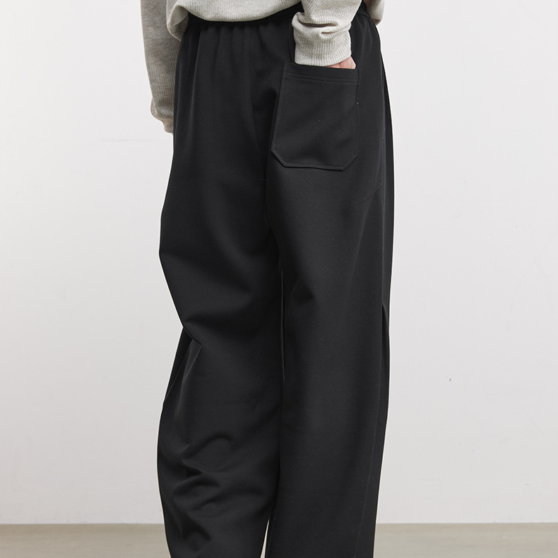 垂感寬鬆時尚休閒褲春季新款男士高級感長褲時尚百搭通勤褲子