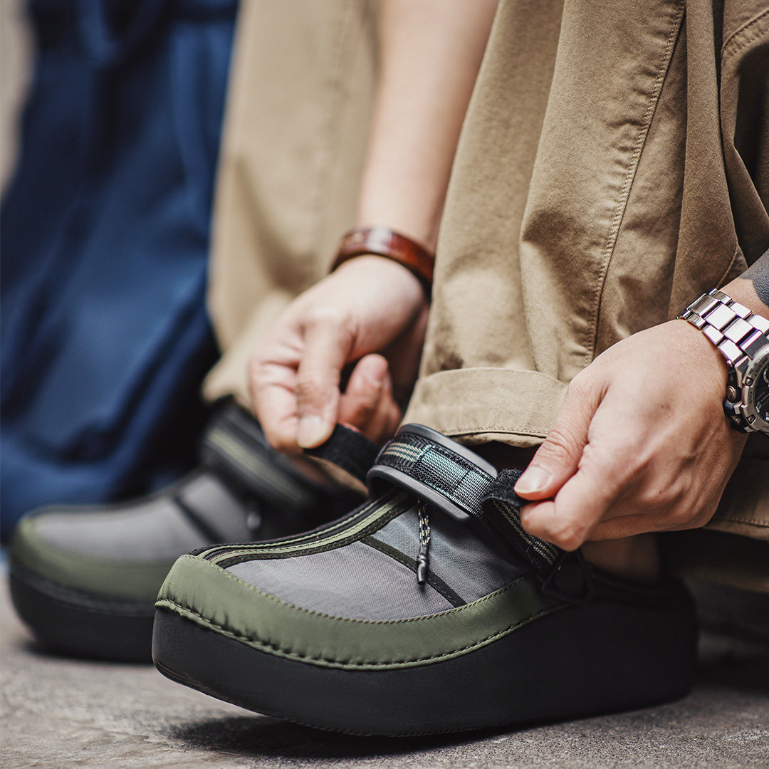 齊柏林飛艇2026新款半拖鞋厚底增高男款包頭涼拖鞋外穿廚師鞋