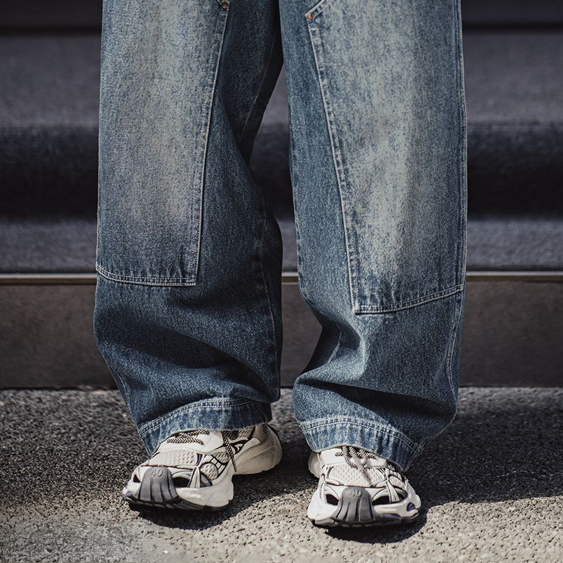 曼哈頓老爹鞋男秋季新款厚底網面增高白色軟底運動休閒鞋