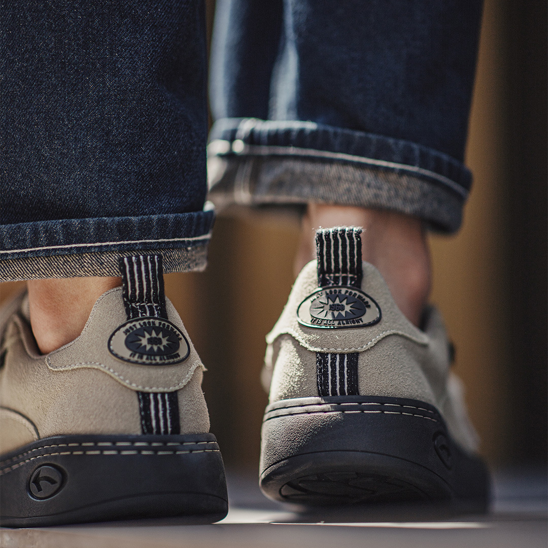 美式灰色復古厚底板鞋小眾增高翻毛皮休閒鞋低幫滑板鞋男士