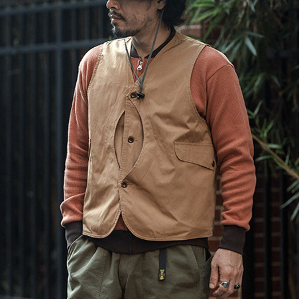 HALF MOON半月口袋防水戶外機能馬甲 男士狩獵漁夫背心