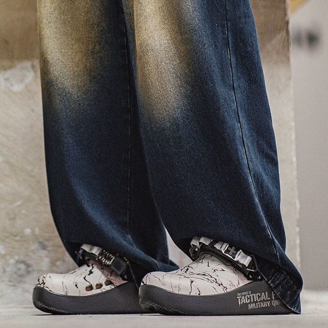 洞洞鞋男款2026春季新款戶外包頭半托兩穿涼拖鞋勃肯廚師鞋子