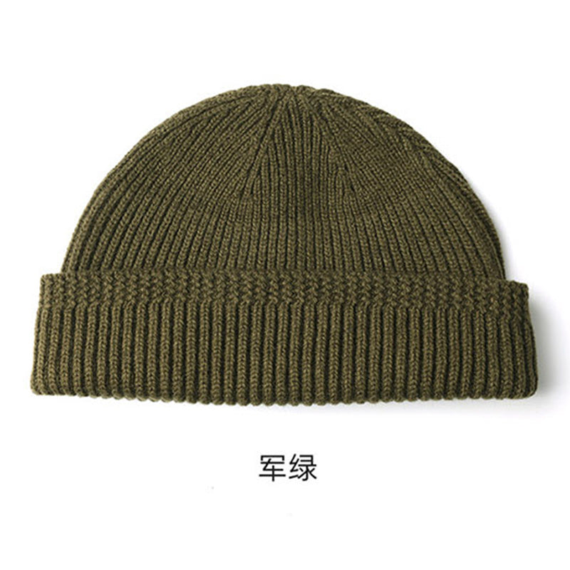 二戰海軍冷帽男冬天羊毛針織帽女毛線帽瓜皮帽WATCH CAP