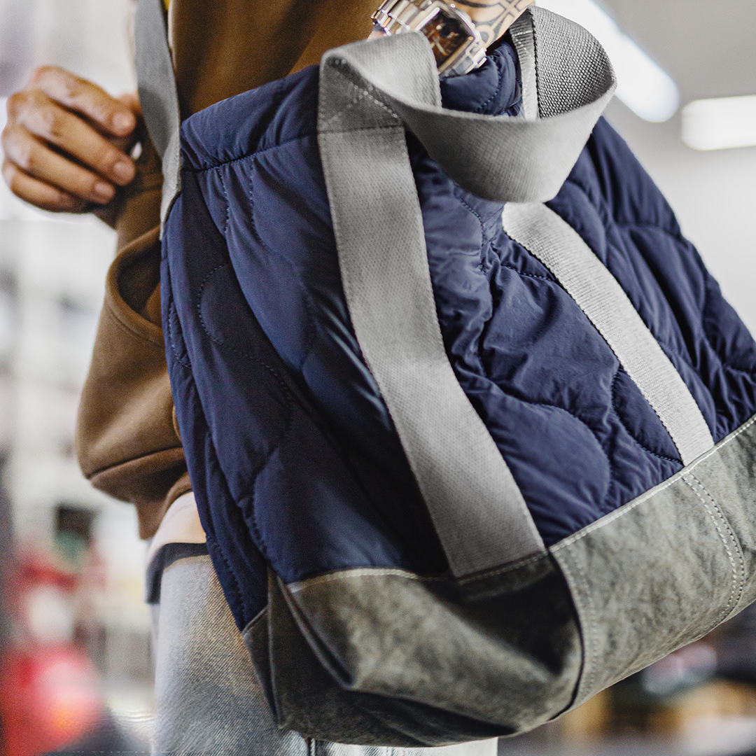 美式M65大容量內膽托特包電腦包通勤單肩包百搭手提包男