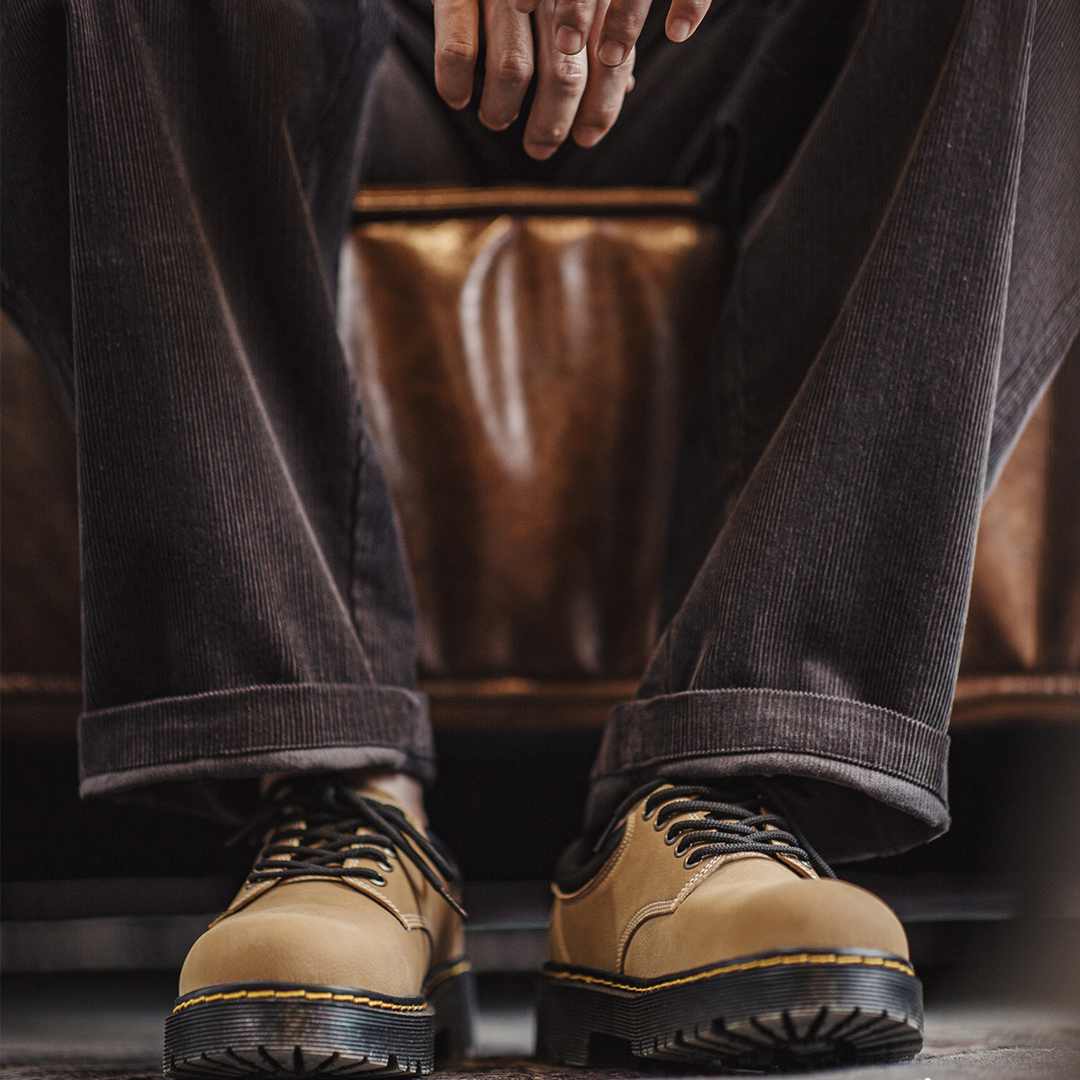 新款德比鞋夏季男士休閒軟底皮鞋厚底增高大頭棕色復古工裝鞋