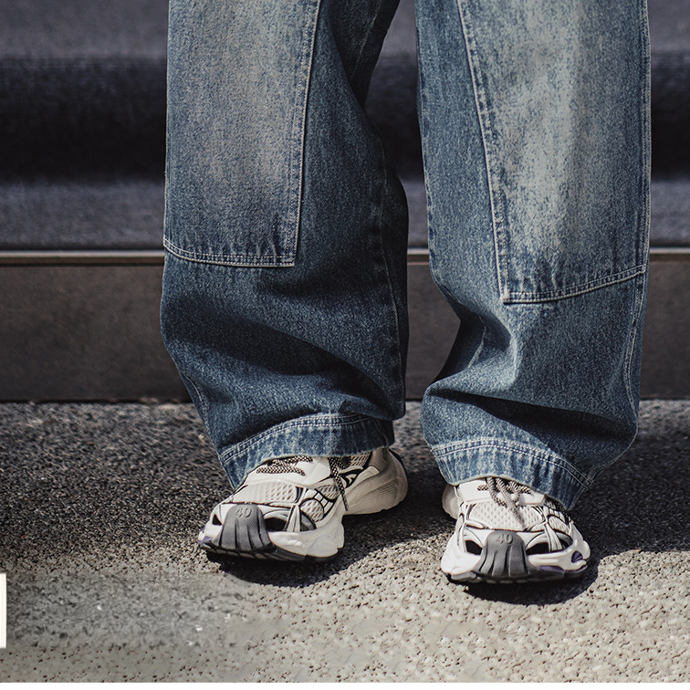 曼哈頓老爹鞋男2025秋季新款厚底網面增高白色軟底運動休閒鞋