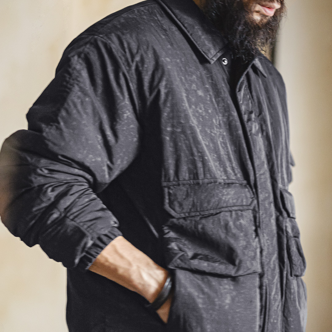 美式復古仿蠟染M65獵裝夾克立領保暖硬漢棉服外套男秋冬