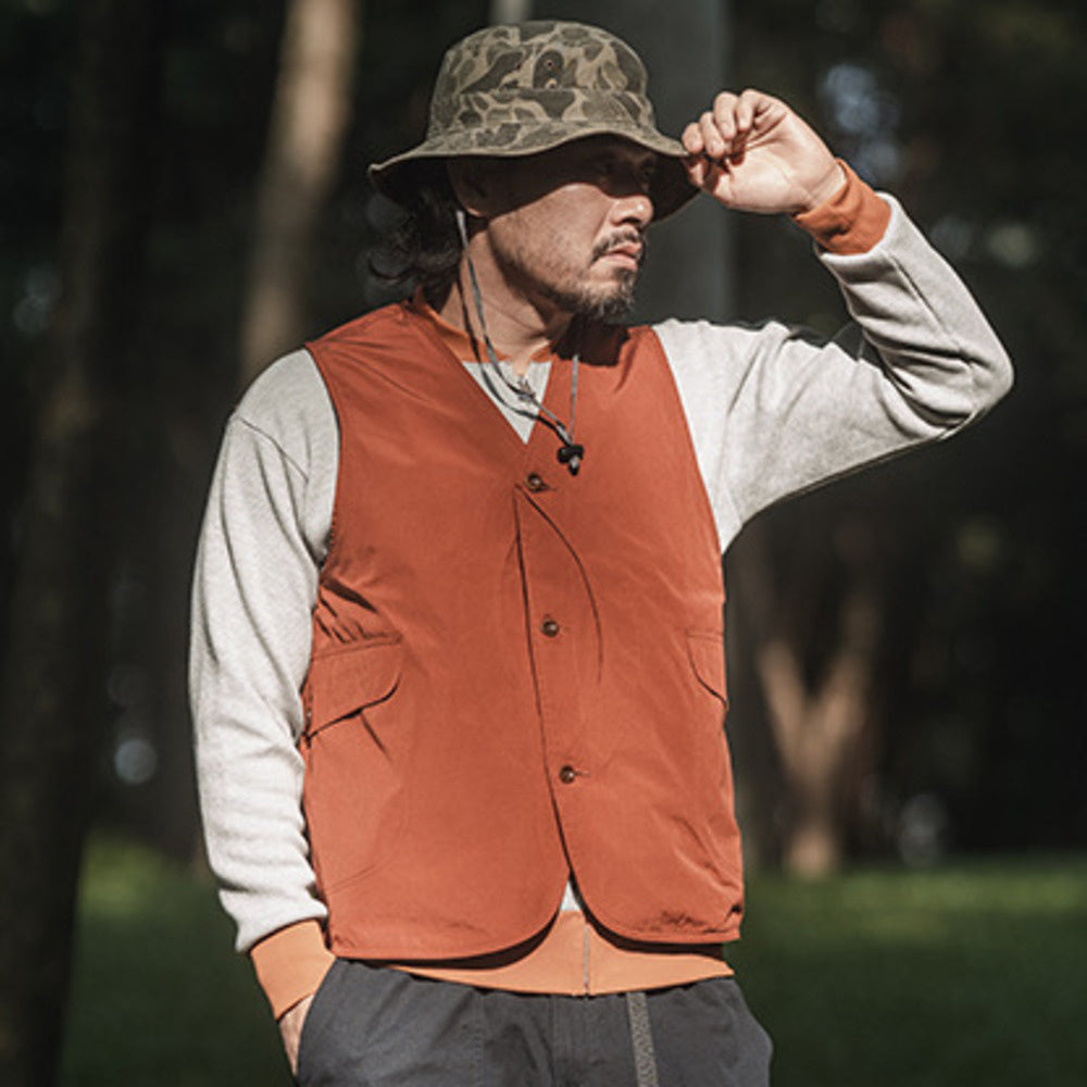 HALF MOON半月口袋防水戶外機能馬甲 男士狩獵漁夫背心