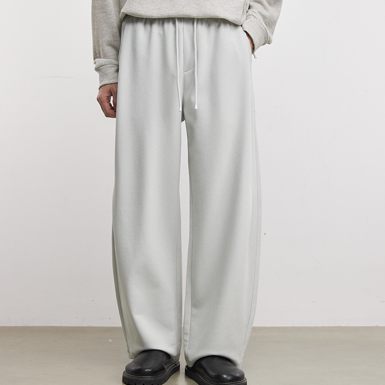 垂感寬鬆時尚休閒褲春季新款男士高級感長褲時尚百搭通勤褲子