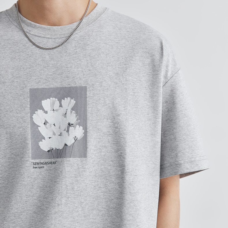 潮流印花冰感索羅娜短袖t恤男夏季2025新款防曬速幹體恤