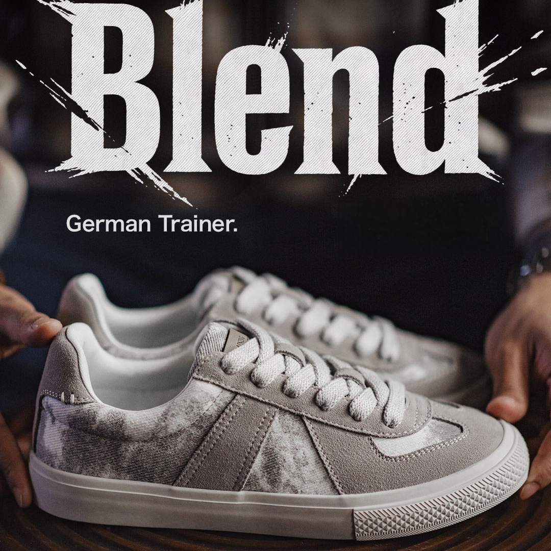 灰影德訓鞋男春季新款復古扎染帆布板鞋平底休閒百搭阿甘鞋子