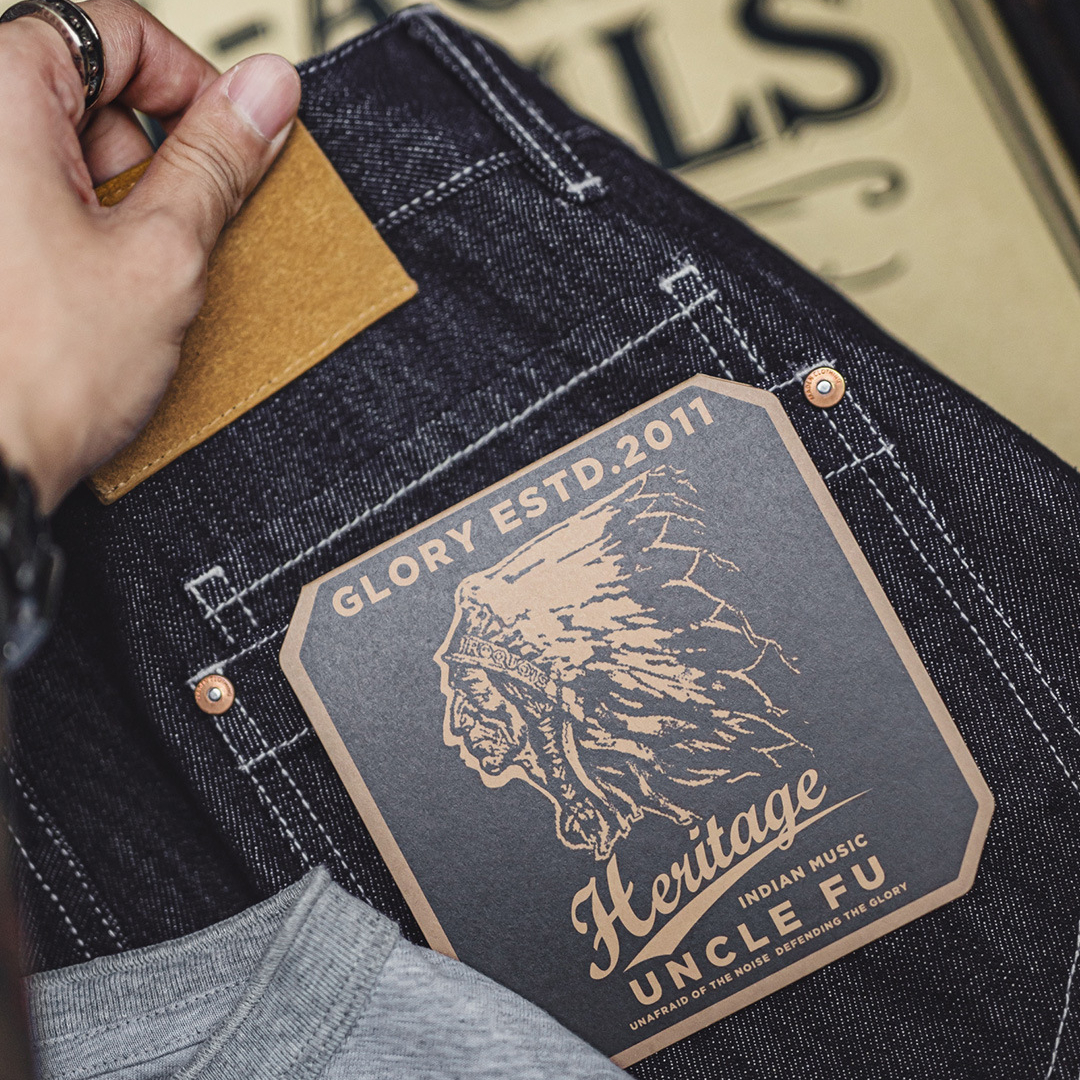 美式復古原牛色水洗牛仔褲直筒丹寧休閒褲闊腿長褲男秋冬