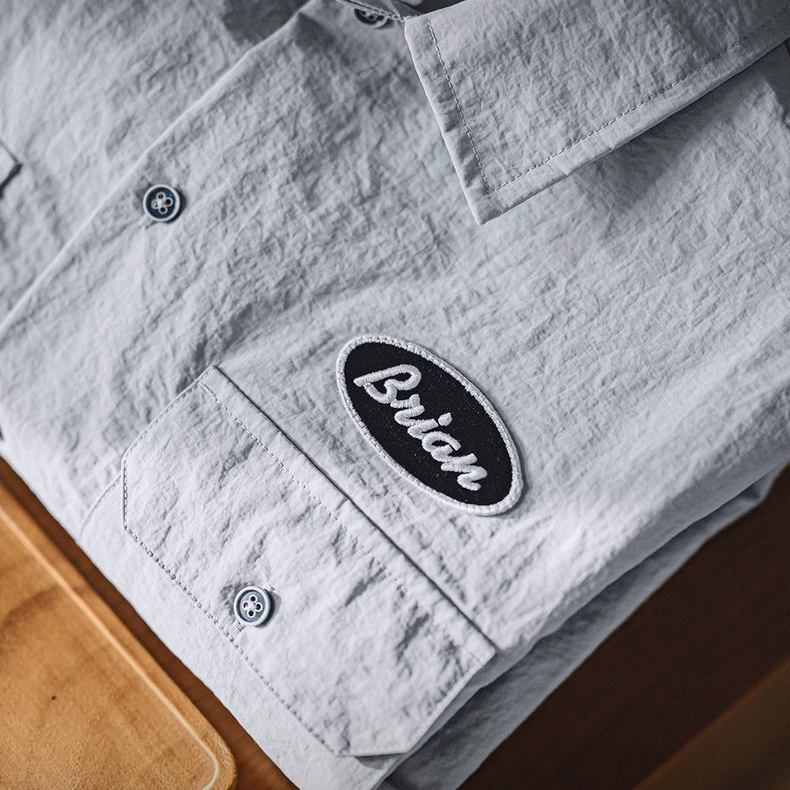 美式復古速度與激情同款古巴領襯衫硬漢vintage襯衣男夏