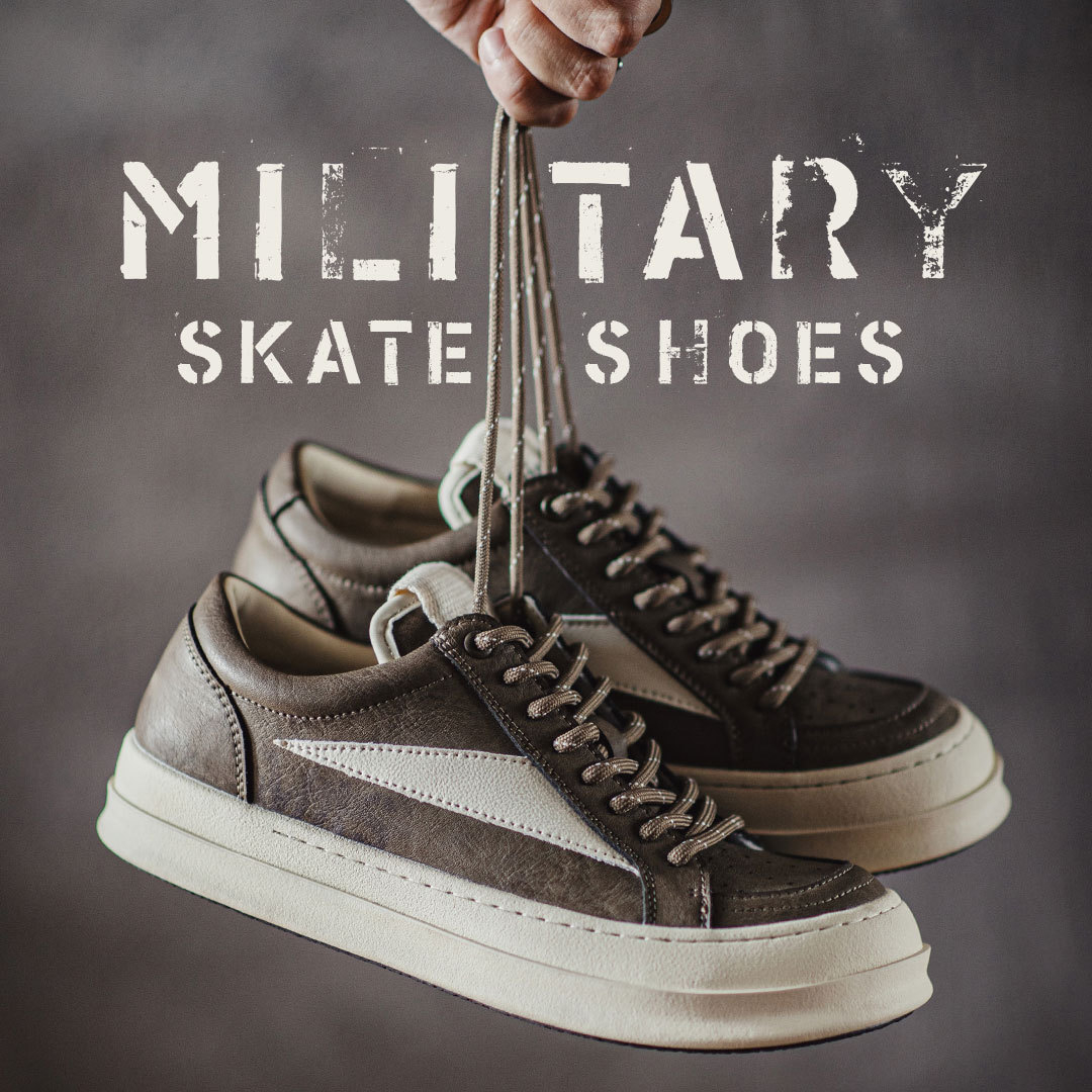 秋季新款男士復古RO美式高街板鞋厚底增高棕色cleanfit休閒鞋