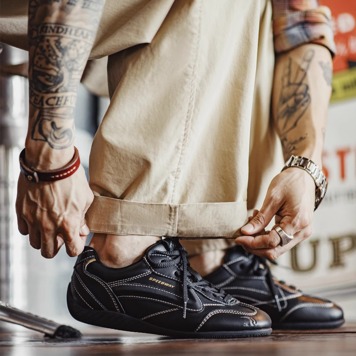 極速賽車鞋男款2025夏季新款復古透氣德訓鞋薄底運動休閒鞋子