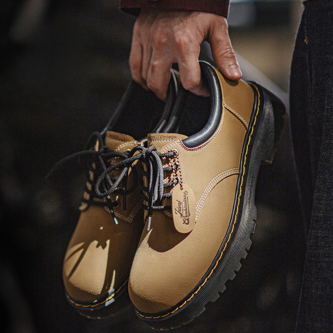 新款德比鞋夏季男士休閒軟底皮鞋厚底增高大頭棕色復古工裝鞋