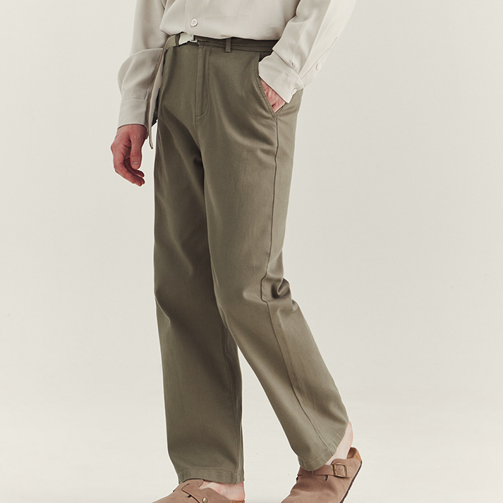 秋季褲子男休閒褲高級感寬鬆直筒時尚百搭長褲