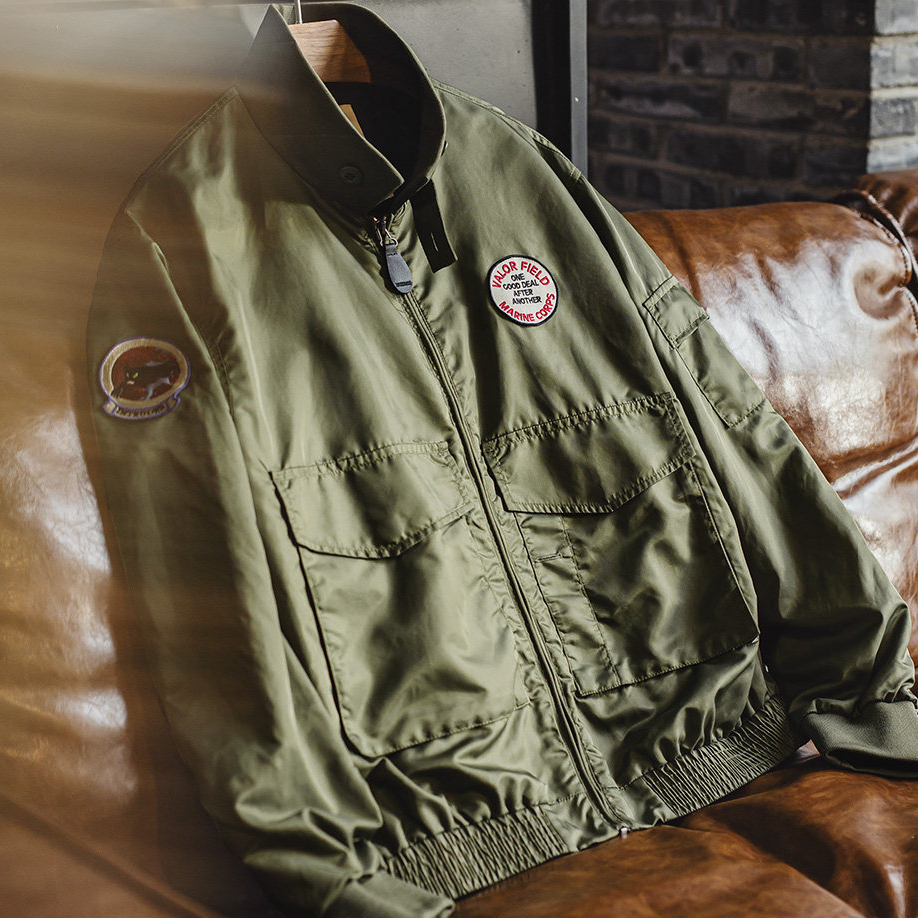 美式G8WEP黑豹突擊夾克尼龍短款立領軍綠色薄款外套男春