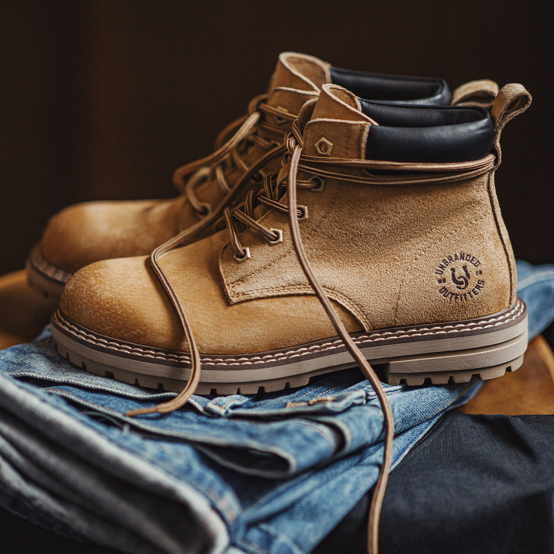 大黃靴秋季2025新款男士休閒中幫馬丁靴子戶外美式復古工裝靴